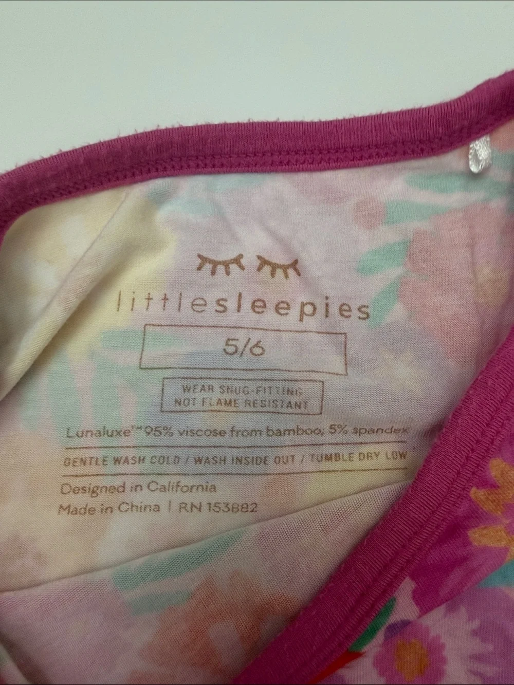 Little Sleepies bright floral